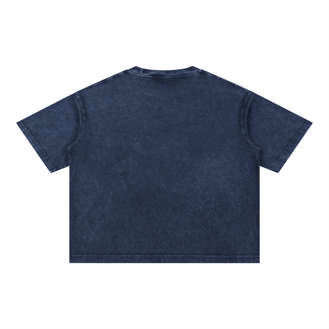 Boogie Down My City Mineral Wash Boxy Cotton T-Shirt by Bronx Native for New York summer