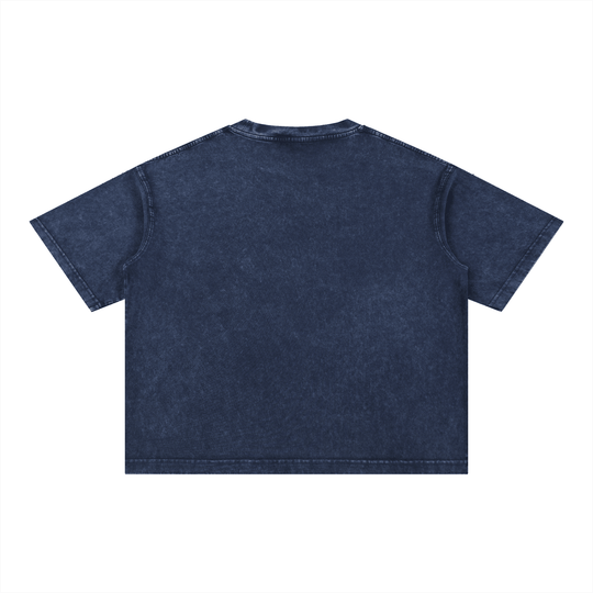 Boogie Down My City Mineral Wash Boxy Cotton T-Shirt by Bronx Native for New York summer