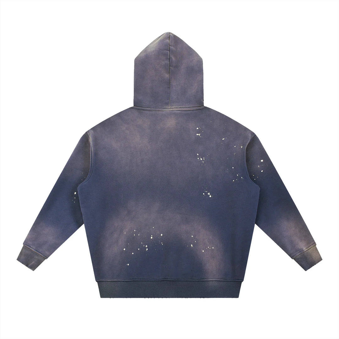 Boomin' Vintage Washed Frayed Fleece Hoodie