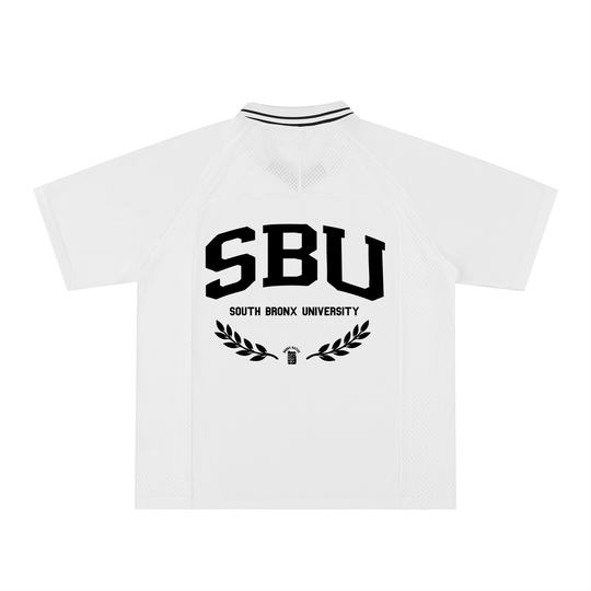 SBU Crest Striped V-Neck Soccer Jersey