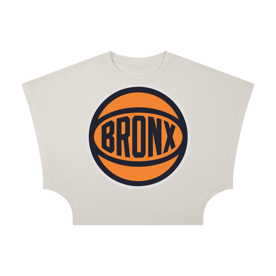 Bronx Basketball 2026 Playoff Edition Women's Cropped Dolman T-Shirt by Bronx Native