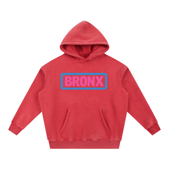 BRONX Snow Wash Fleece Oversize Hoodie by Bronx Native for New York summer