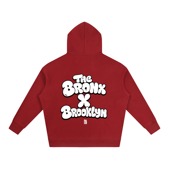 BX x BK 30th Anniversary Oversized Fleece Hoodie by Bronx Native — BX x BK 30th Anniversary Stadium Series product image