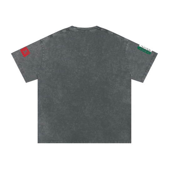 Viva El Bronx Snow Washed Oversized Cotton T-Shirt