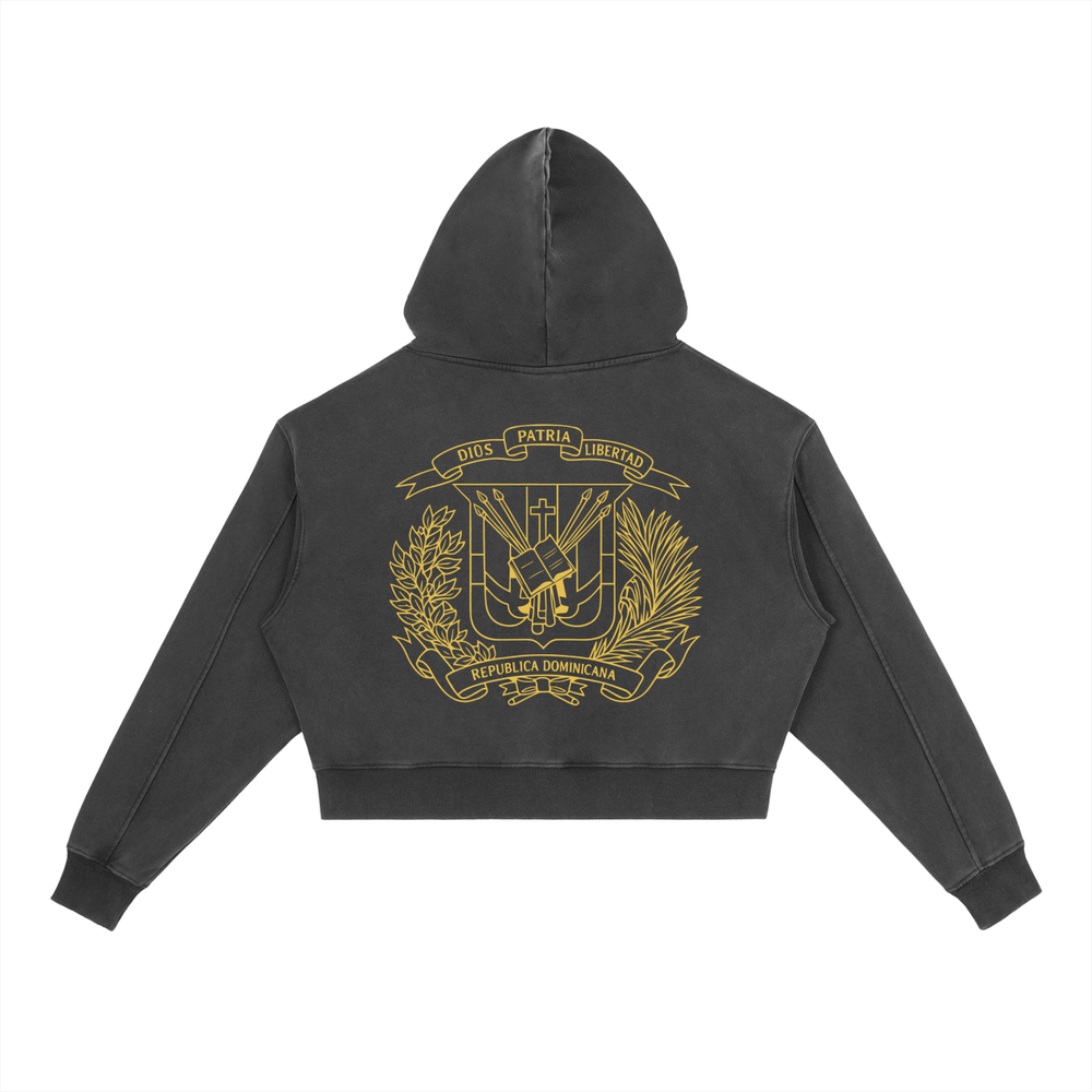 Bronx Dominican Womens Vintage Washed Heavyweight Hoodie