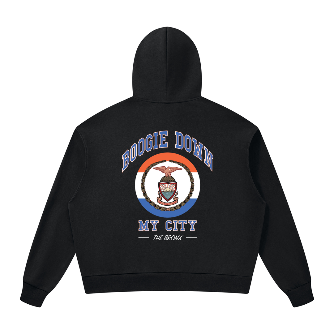 Bronx Summer Drop Shoulder Full-Zip Hoodie by Bronx Native — Summer Collection product image