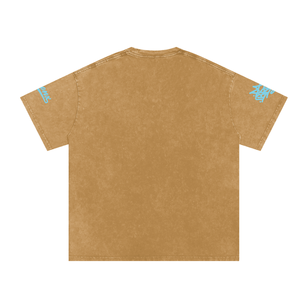 El Bronx Snow Washed Oversized Cotton T-Shirt by Bronx Native for New York summer