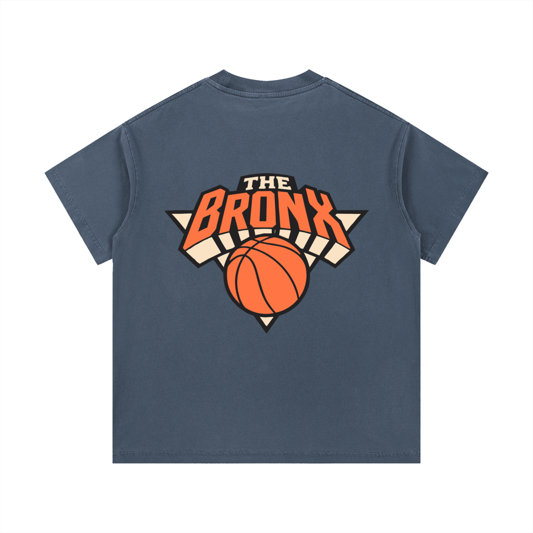 Bronx Basketball 2026 Playoffs Vintage Wash Cotton T-Shirt by Bronx Native