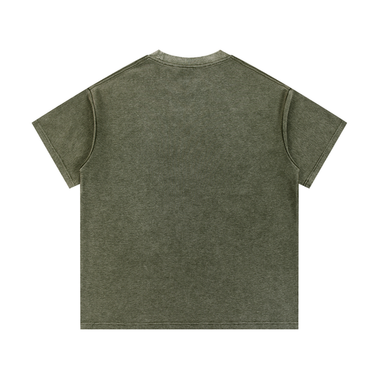 Bronx Educated Mineral Wash Waffle Knit T-Shirt