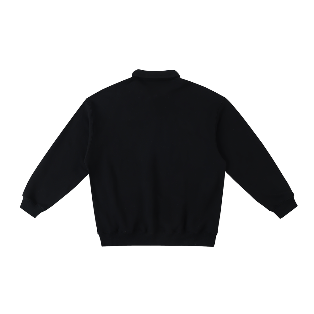 Quarter Waters Heavyweight Polo-Collar Sweatshirt
