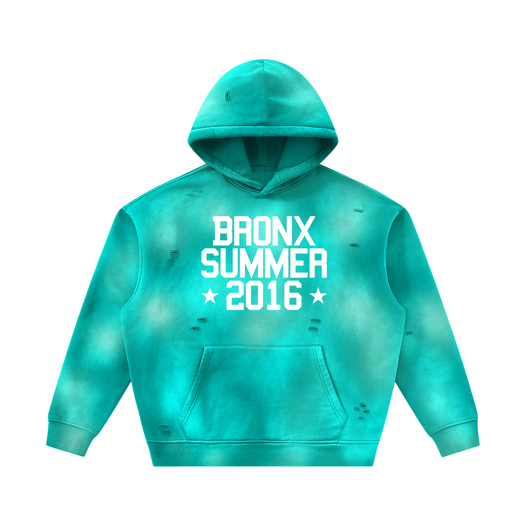 Bronx Summer Sunfade Frayed Fleece Hoodie by Bronx Native — Summer Collection product image