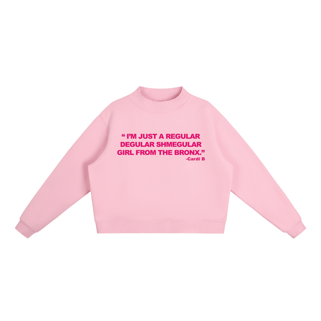 Regular Shmegular Essential Fleece Mock-Neck Crew Sweatshirt