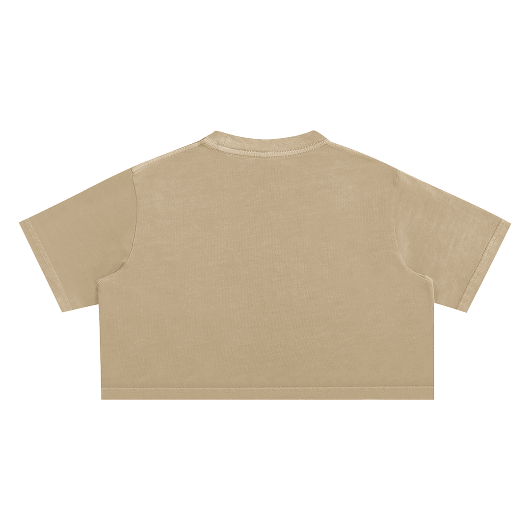 Bronx Basketball 2026 Playoff Edition Women's Snow Washed Crop Top by Bronx Native