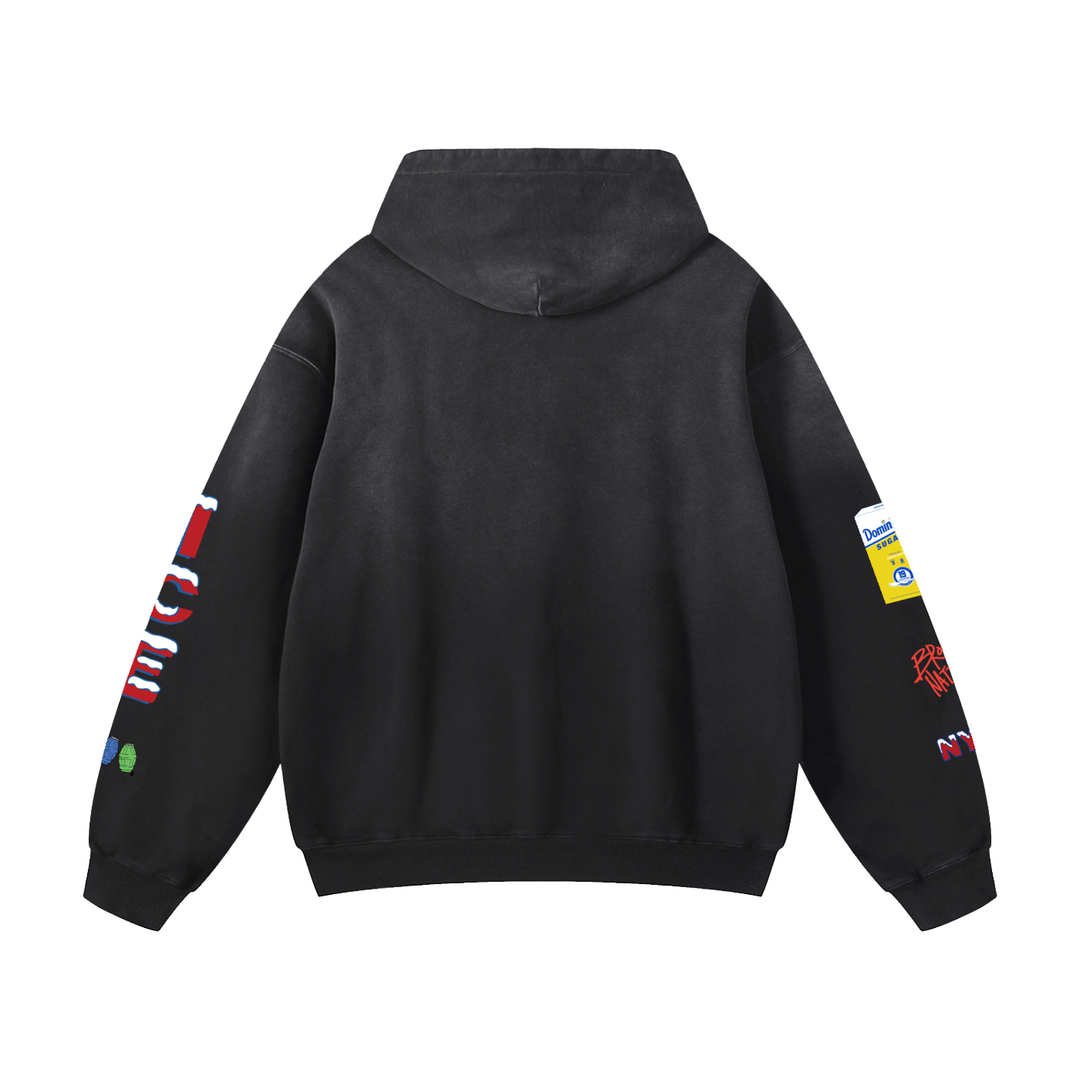 Bodega Ice Heavyweight Sunfade Oversized Hoodie