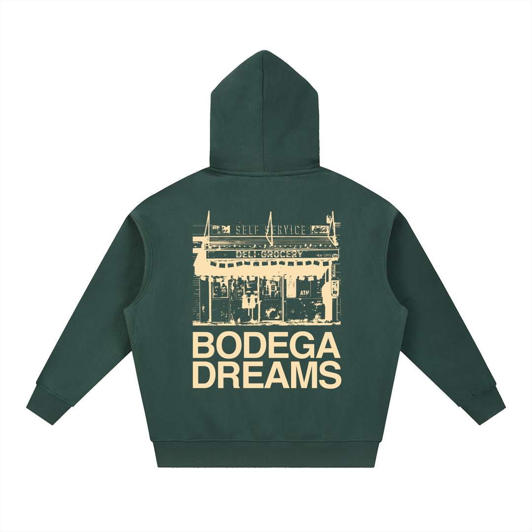 EL BRONX Essential Oversized Boxy Fit Fleece Hoodie