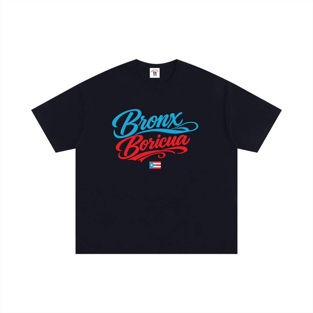 Bronx Boricua PR Edition Unisex Oversized Cotton T-Shirt by Bronx Native - Puerto Rico Collection