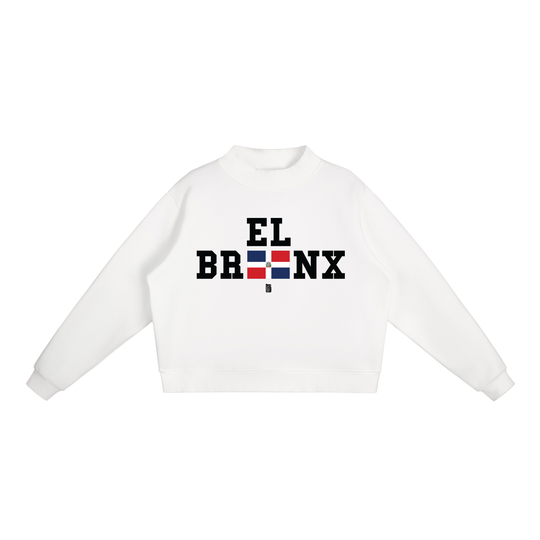 Essential Fleece Mock-Neck Crew Sweatshirt