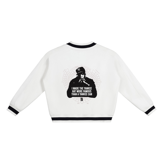 Empire State of Mind Lim. Edition Jay-Z Yankee V-Neck Contrast Collar Boxy Sweatshirt