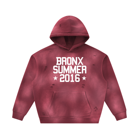 Bronx Summer Sunfade Frayed Fleece Hoodie by Bronx Native — Summer Collection product image