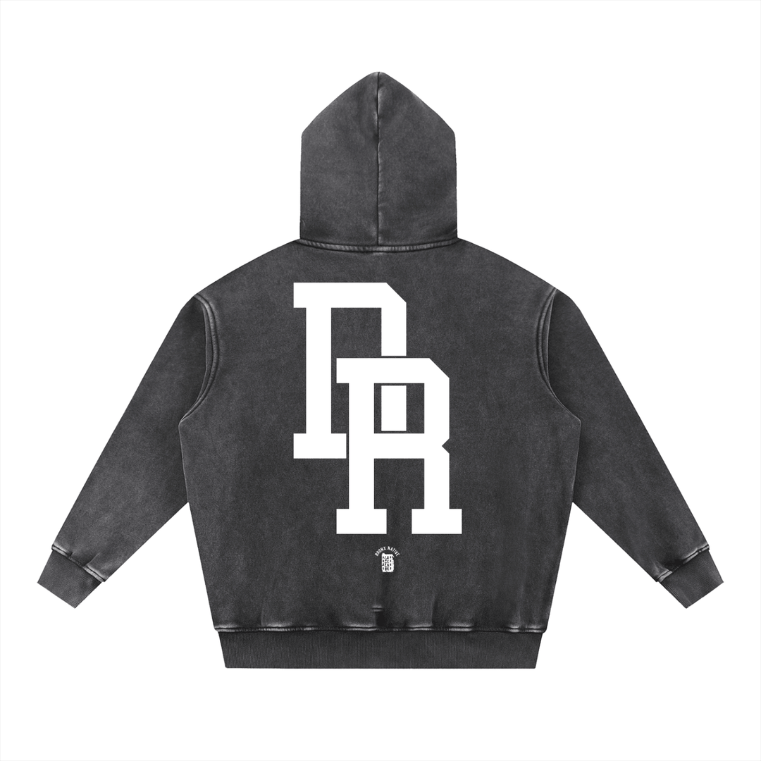Dominican Republic 🇩🇴 Snow Wash Fleece Oversize Hoodie