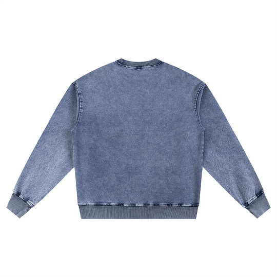 Bronx MAXXing Snow Wash Oversized Crewneck Sweatshirt by Bronx Native for New York summer