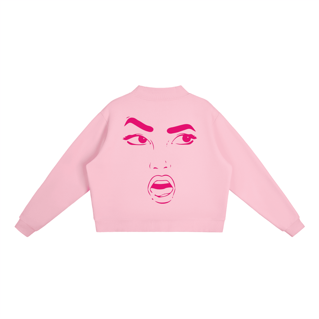 Regular Shmegular Essential Fleece Mock-Neck Crew Sweatshirt