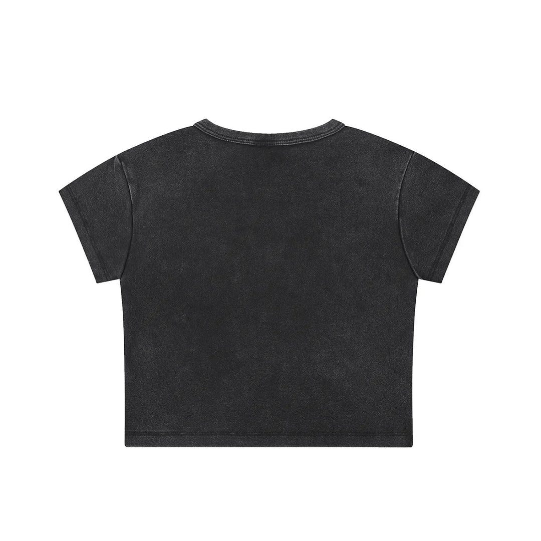 EL BRONX Valentine Snow Washed Crop Top (Womens)