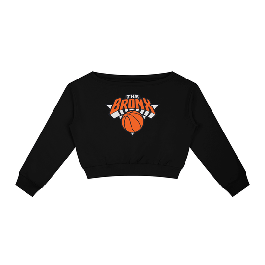 Bronx Basketball 2026 Playoff Edition Women's Off-Shoulder Sweatshirt by Bronx Native