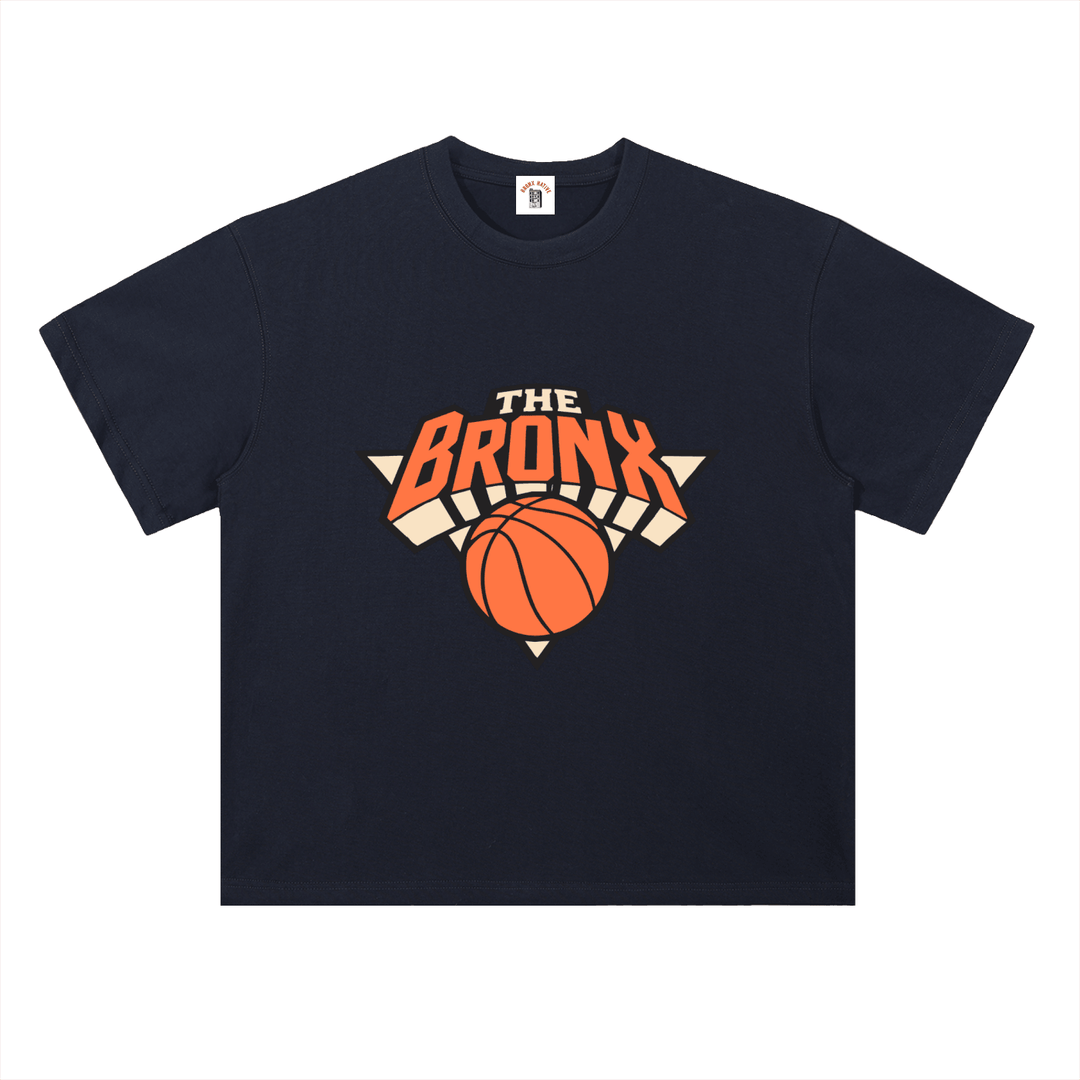 Bronx Basketball 2026 Playoffs Heavyweight Drop Shoulder Cotton T-Shirt by Bronx Native