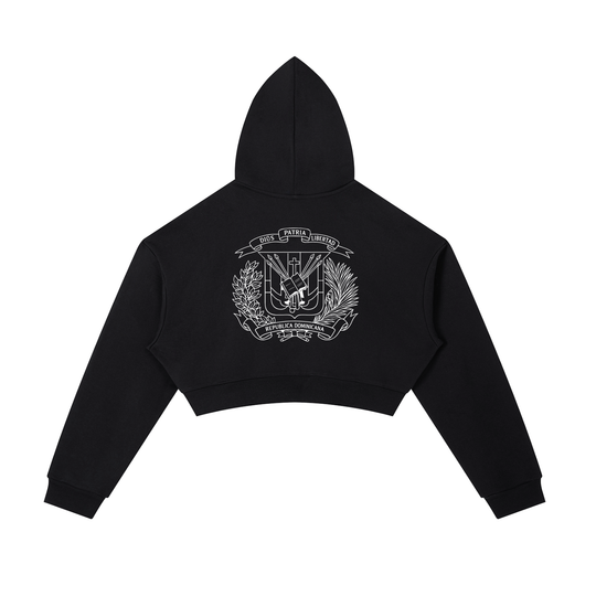 Bronx Native x DR Womens Essential Cropped Zip-Up Hoodie