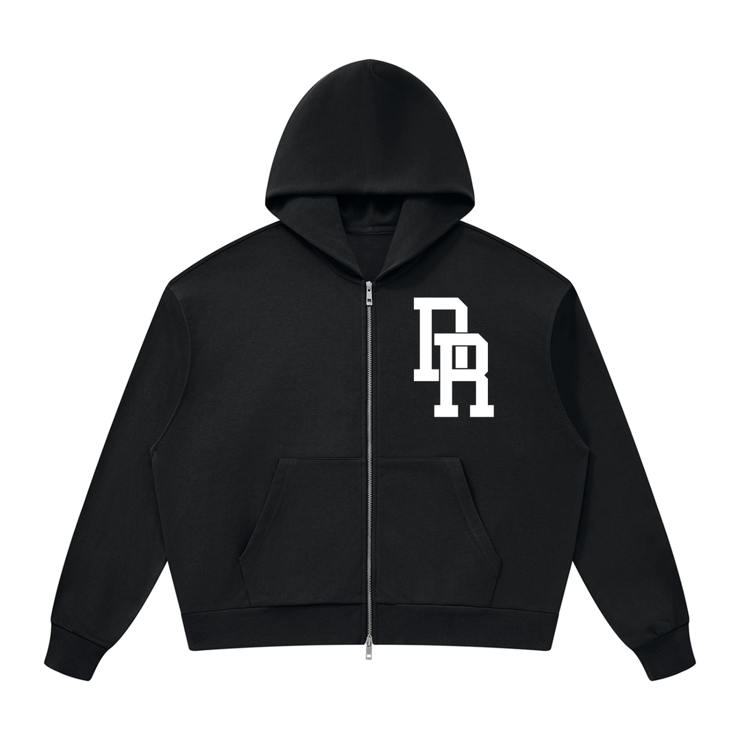 Dominican Republic Unisex Drop Shoulder Full Zip Hoodie