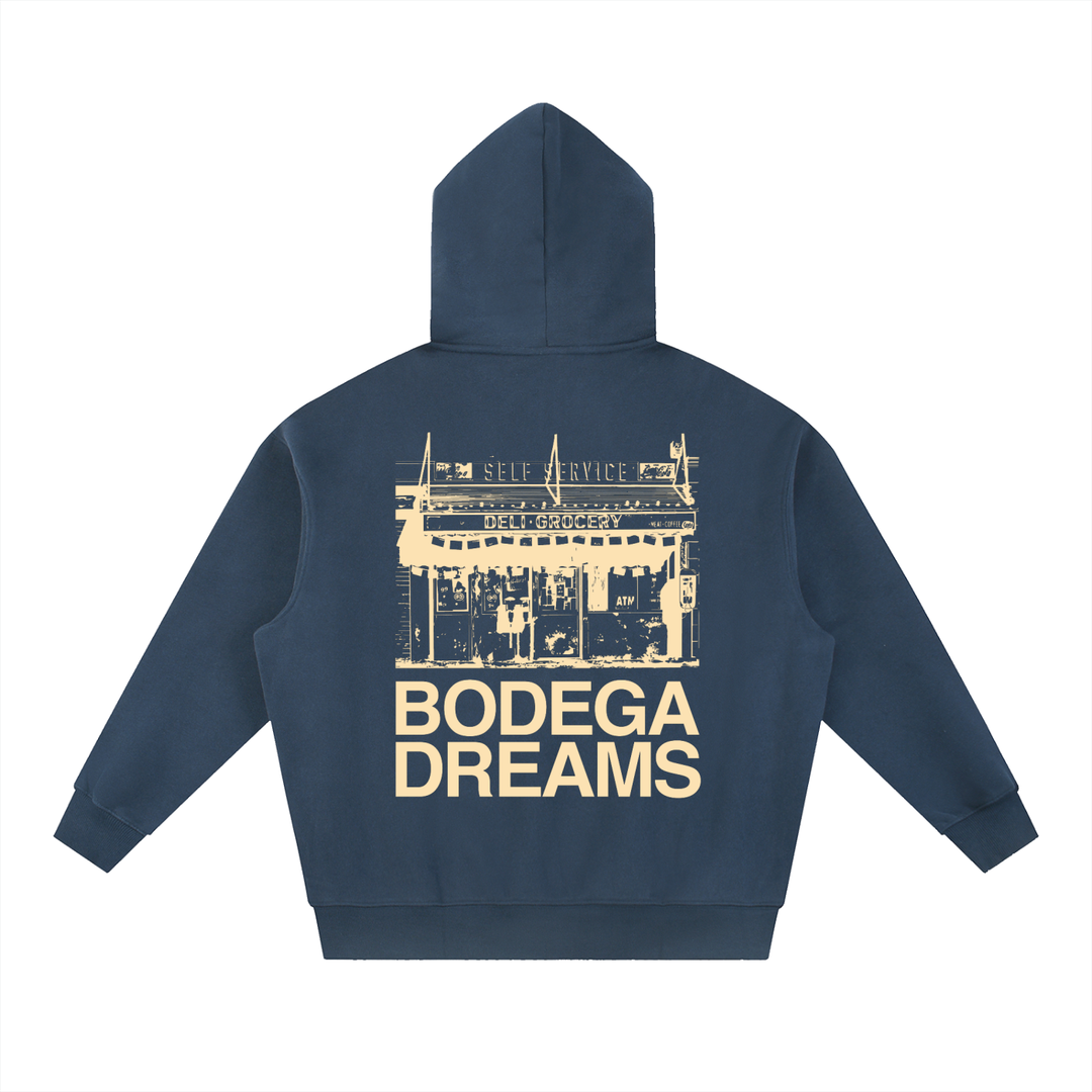 EL BRONX Essential Oversized Boxy Fit Fleece Hoodie