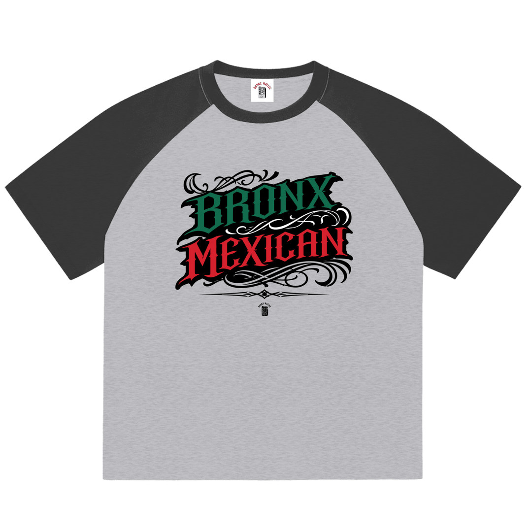 Bronx Mexican Color-Blocked Raglan Sleeve T-Shirt