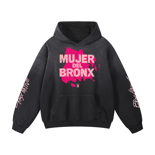 Mujer Del Bronx Heavyweight Sunfade Oversized Hoodie