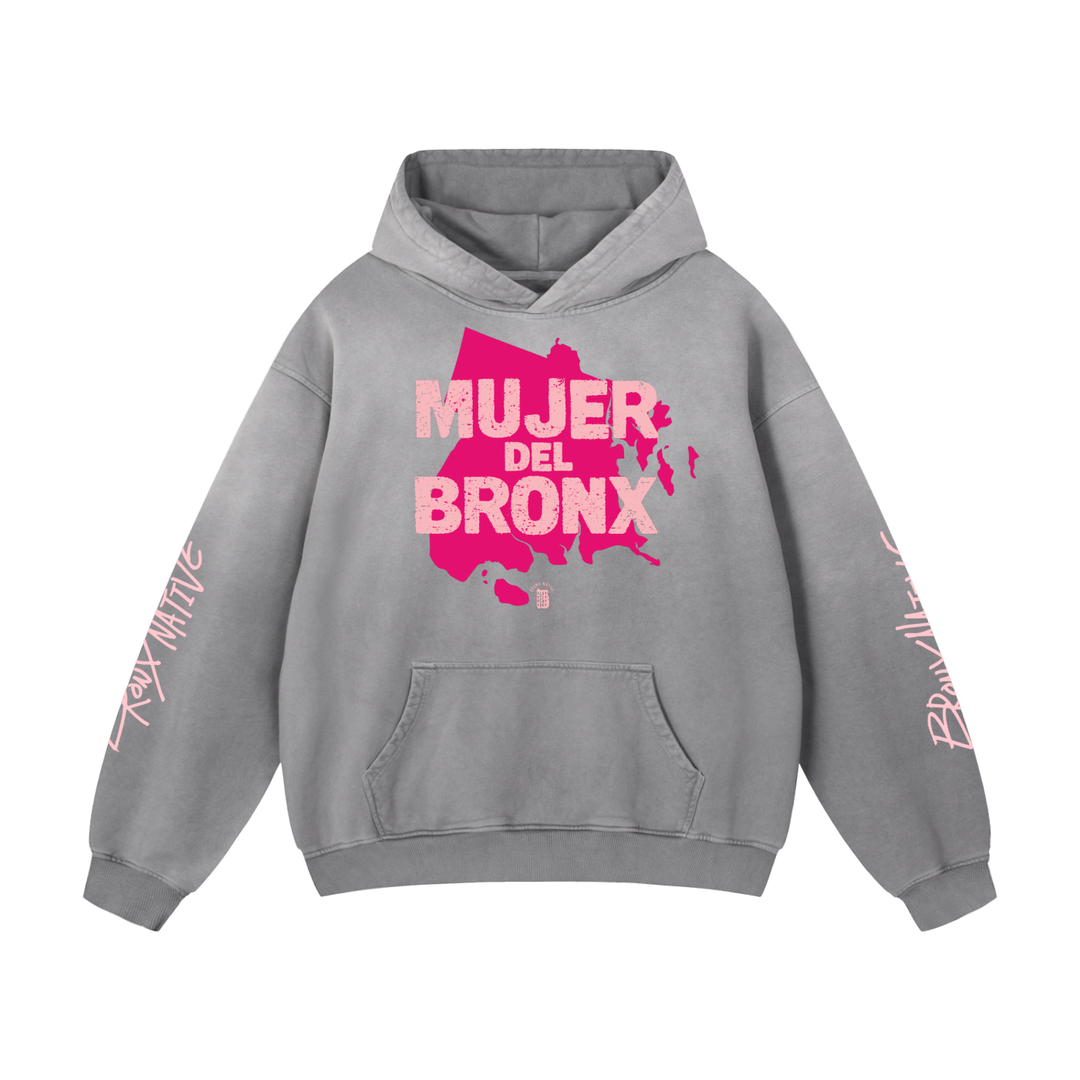 Mujer Del Bronx Heavyweight Sunfade Oversized Hoodie