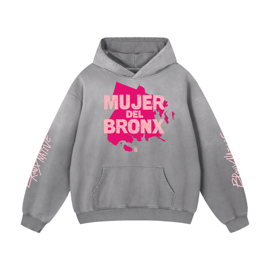 Mujer Del Bronx Heavyweight Sunfade Oversized Hoodie