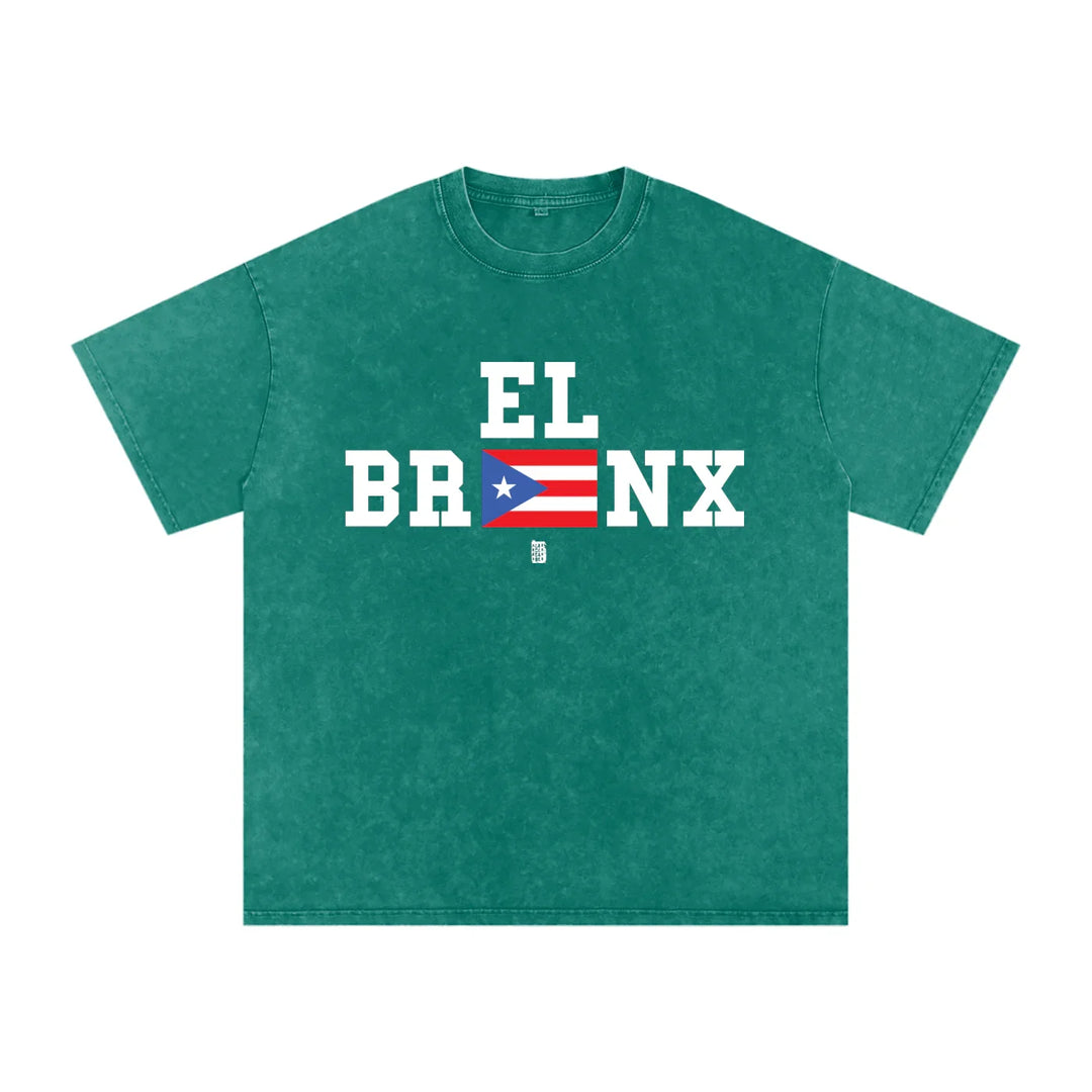 The Bronx (PR) Snow Washed Oversized Cotton T-Shirt