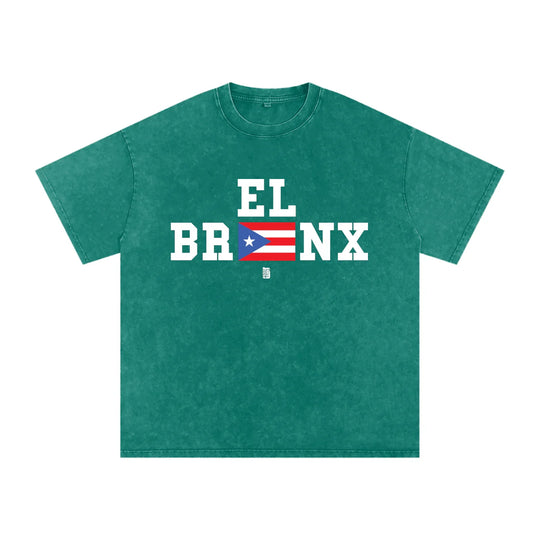 The Bronx (PR) Snow Washed Oversized Cotton T-Shirt