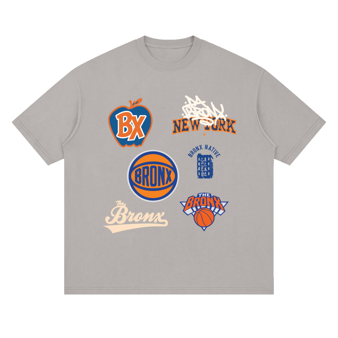 Bronx Basketball 2026 Finals Collection Streetwear Loose Drop Shoulder T-Shirt by Bronx Native for New York basketball Finals energy and Bronx streetwear pride