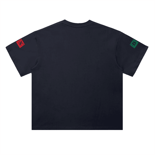 Que Viva La Raza Heavyweight Drop Shoulder Cotton T-Shirt