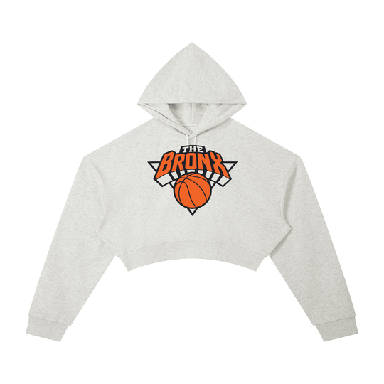 Bronx Basketball 2026 Playoff Edition Women's Essential Cropped Hoodie by Bronx Native