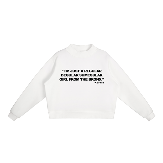 Regular Shmegular Essential Fleece Mock-Neck Crew Sweatshirt