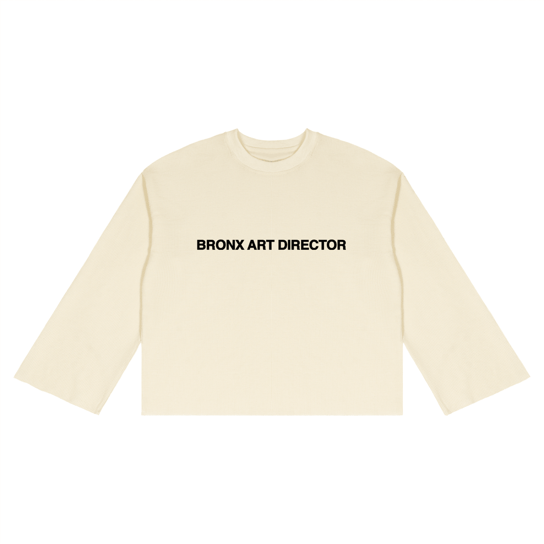Bronx Art Director Unisex Waffle Raw Edge T-Shirt by Bronx Native for New York summer