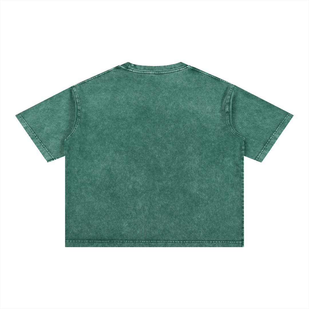 Boogie Down My City Mineral Wash Boxy Cotton T-Shirt by Bronx Native for New York summer