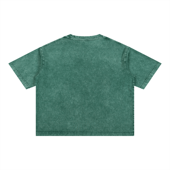 Boogie Down My City Mineral Wash Boxy Cotton T-Shirt by Bronx Native for New York summer