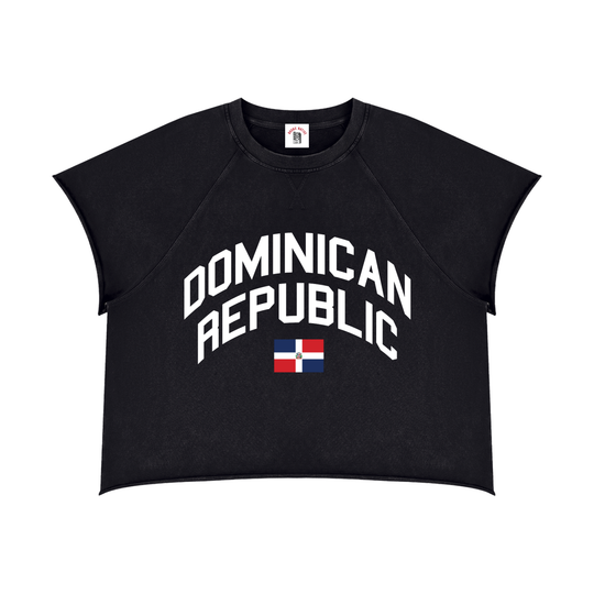 Dominican Republic Unisex Vintage Wash Raw Edge T-Shirt