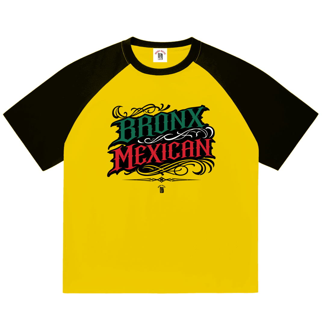 Bronx Mexican Color-Blocked Raglan Sleeve T-Shirt