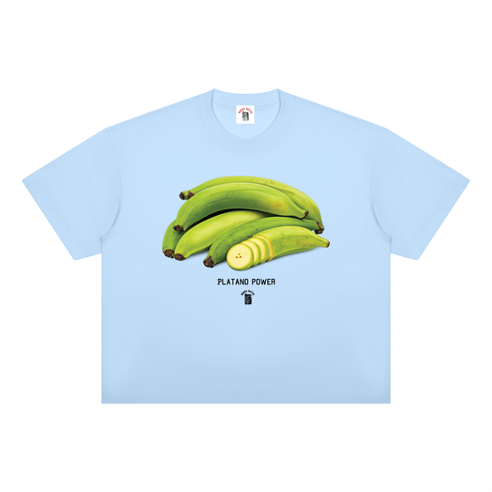 Platano Power Unisex Boxy Drop Shoulder T-Shirt