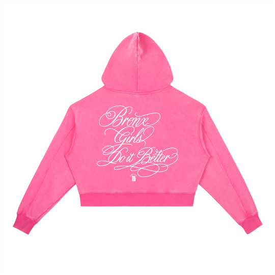 Bronx Girls Hoop Vintage Washed Heavyweight Hoodie