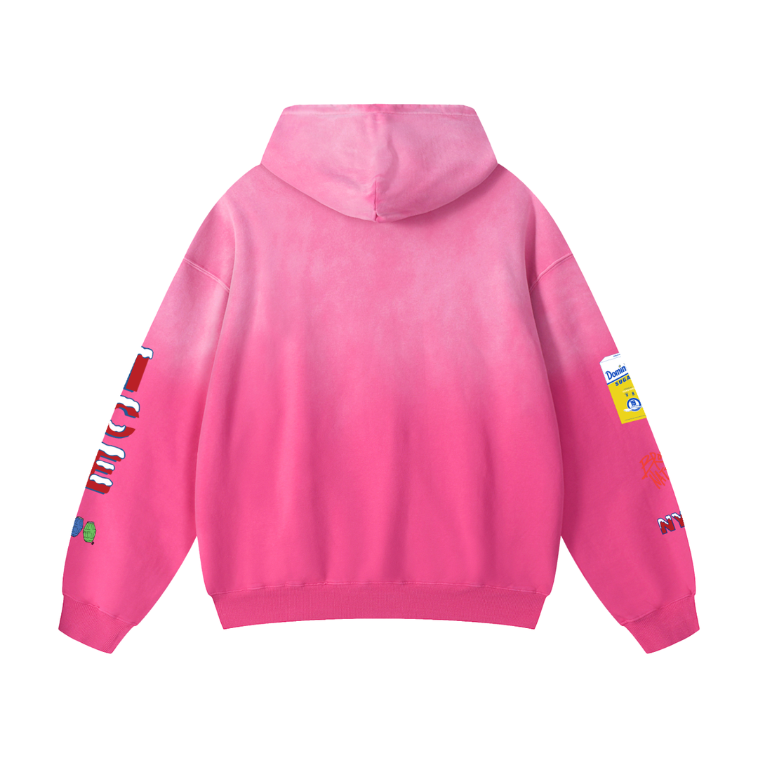 Bodega Ice Heavyweight Sunfade Oversized Hoodie